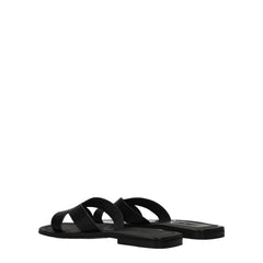 Kenzo Black Leather Slippers Sandals - EU35/US5 - Sandals