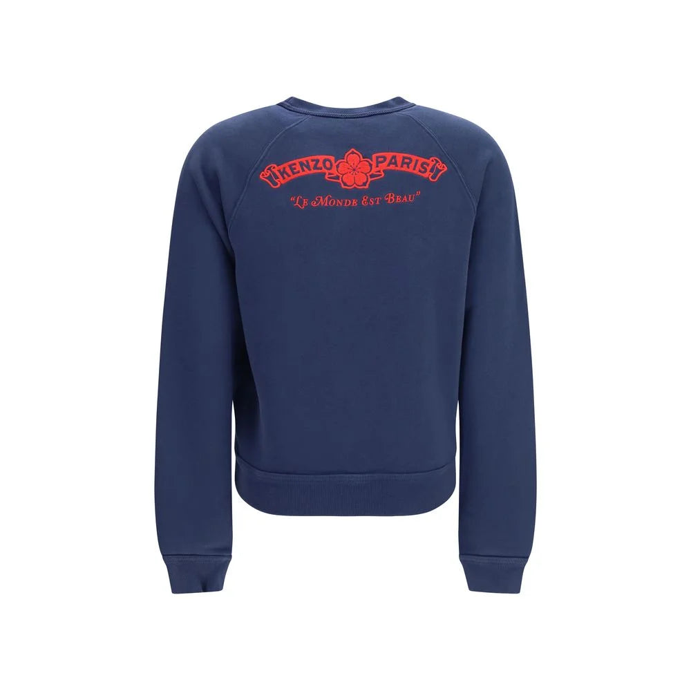 Kenzo Blue Cotton Sweatshirt