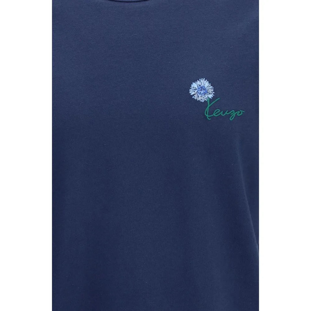 Kenzo Blue Cotton T-Shirt