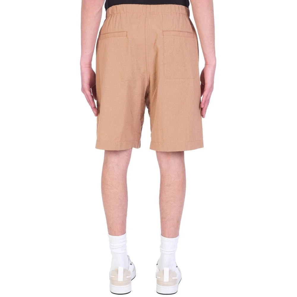 Kenzo Brown Cotton Bermuda Shorts - XL