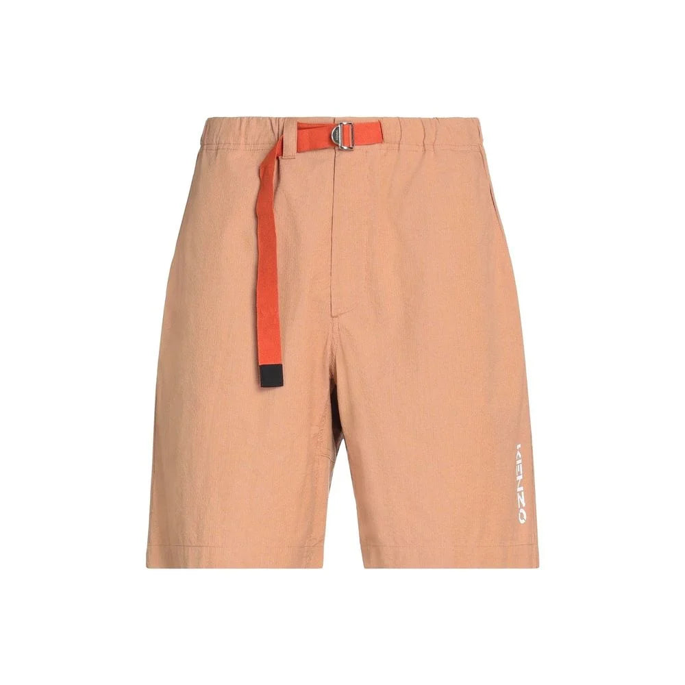 Kenzo Brown Cotton Bermuda Shorts - XL