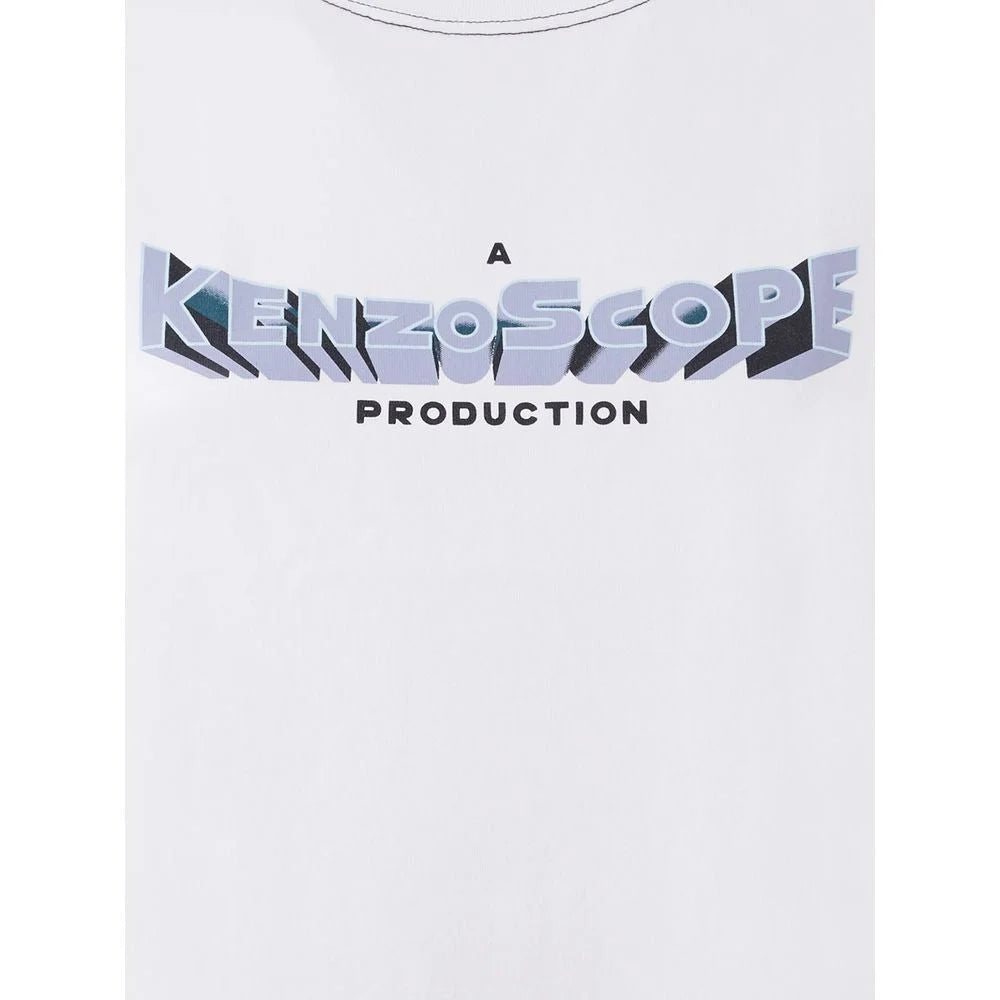 Kenzo Elegant White Cotton Top for Women - XS - T-Shirts