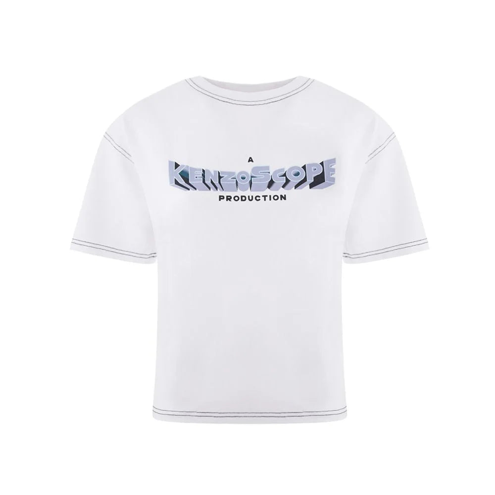 Kenzo Elegant White Cotton Top for Women - XS - T-Shirts