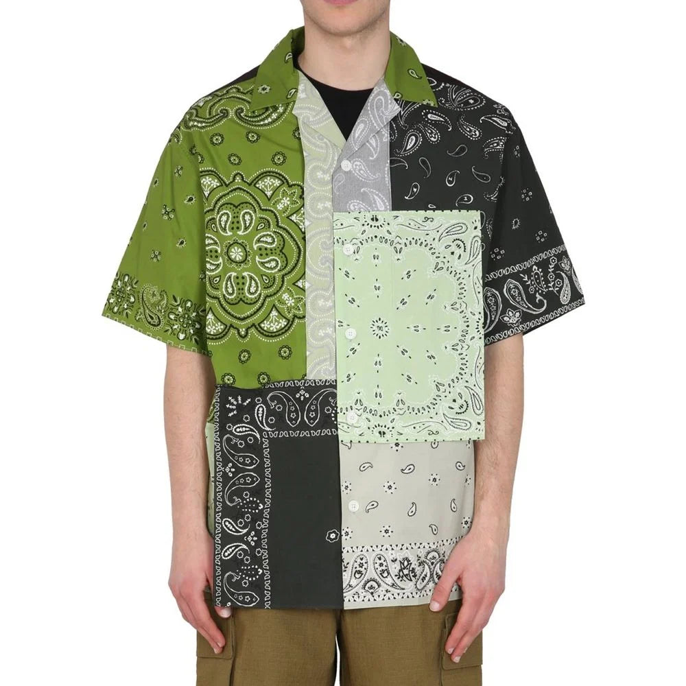 Kenzo Patchwork Cotton Shirt - XS - Shirts