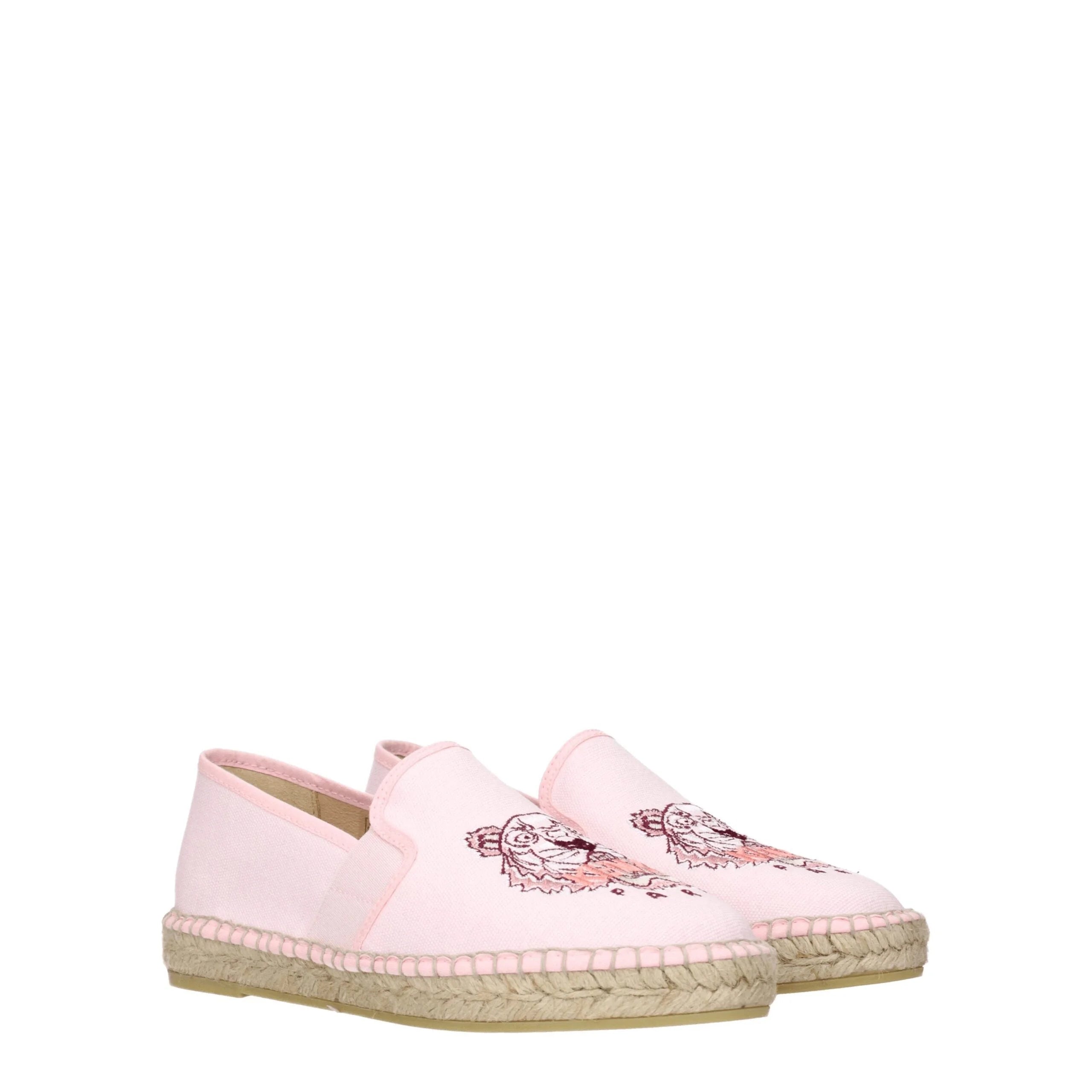 Kenzo Pink Fabric Espadrilles - EU36/US6