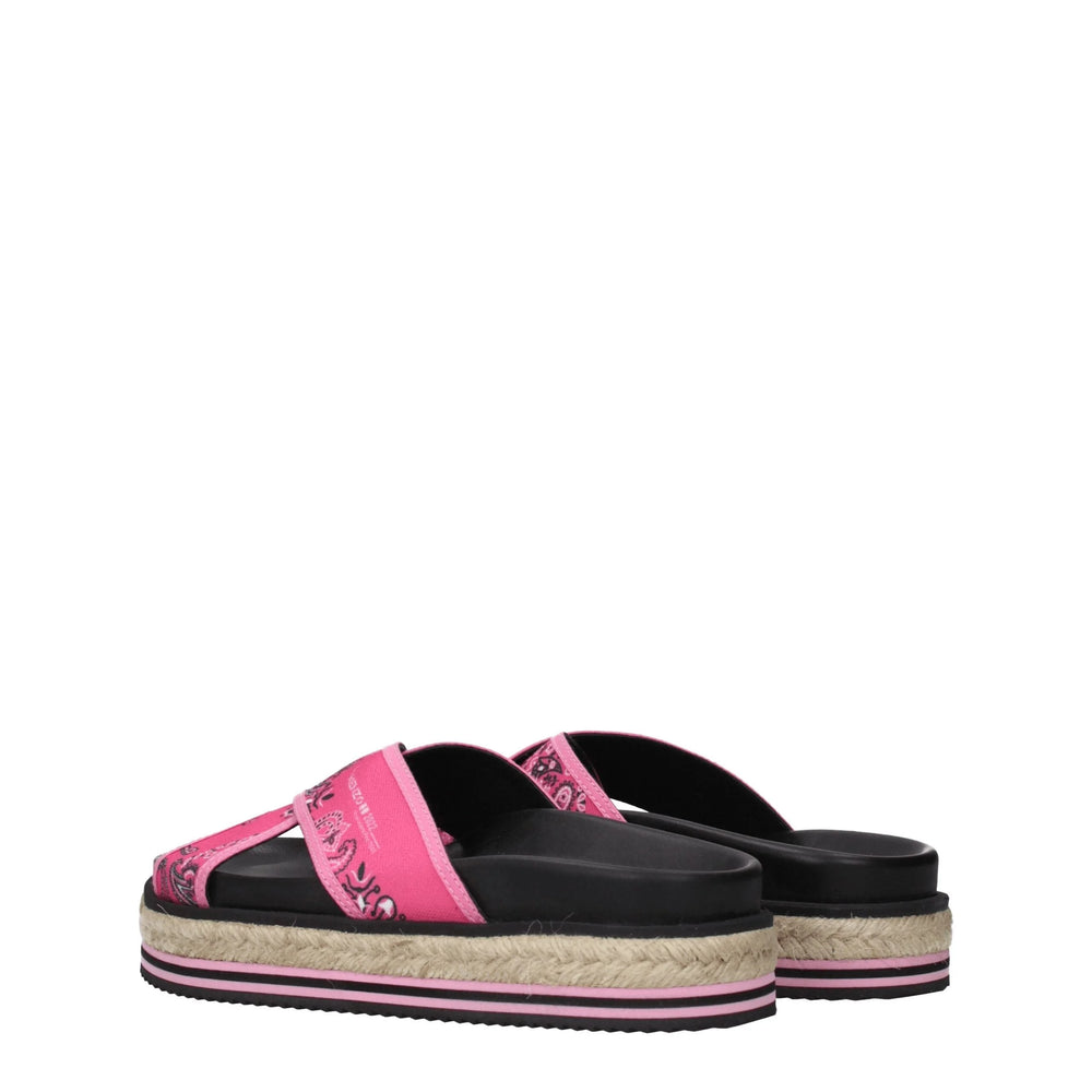 Kenzo Pink Fabric Slippers Sandals