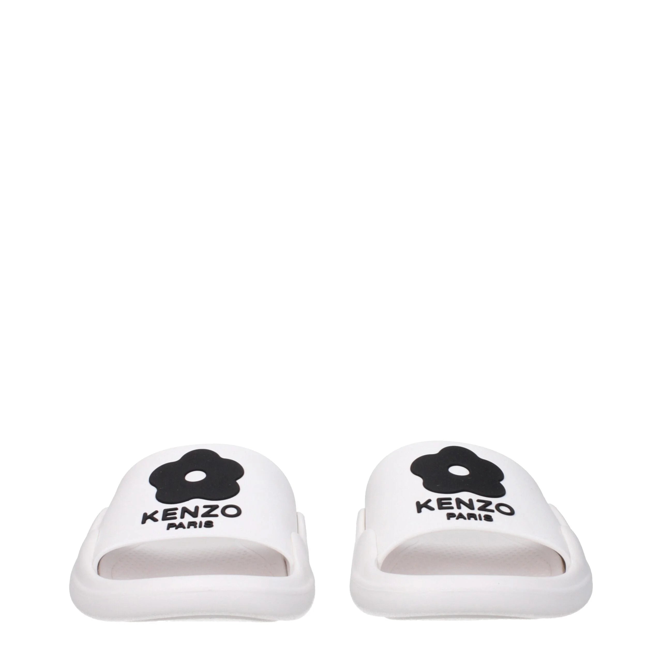 Kenzo White Cotton Slippers Sandals - EU36/US6