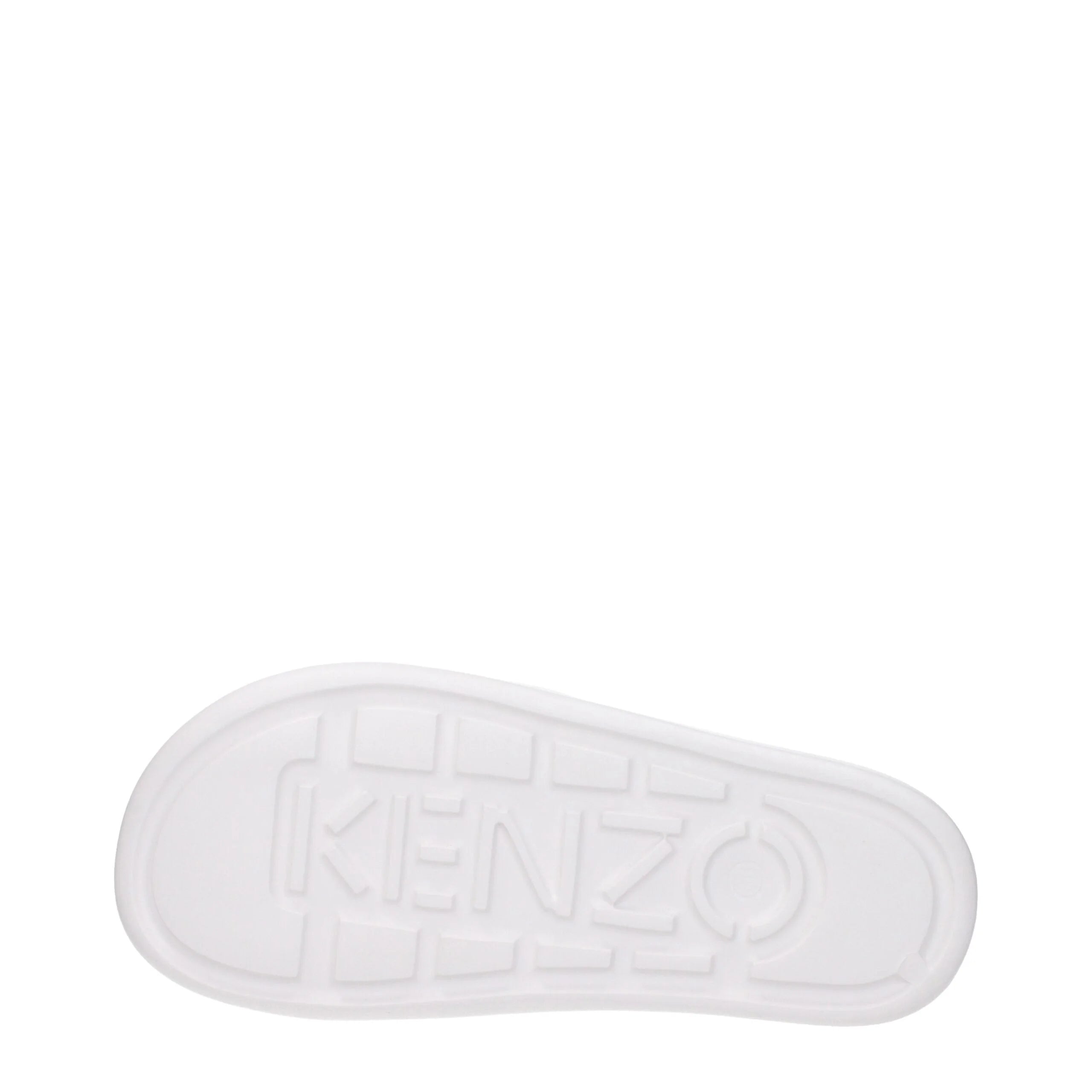 Kenzo White Cotton Slippers Sandals - EU36/US6
