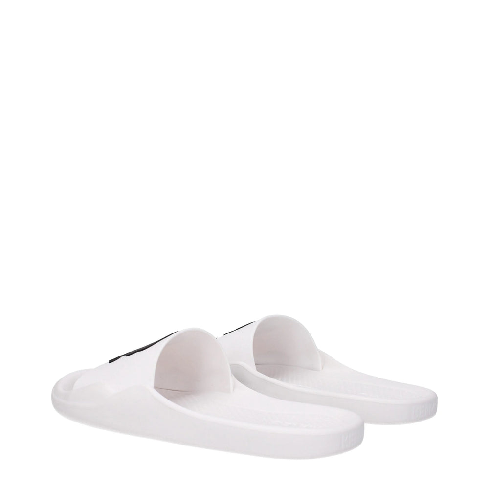 Kenzo White Cotton Slippers Sandals - EU36/US6