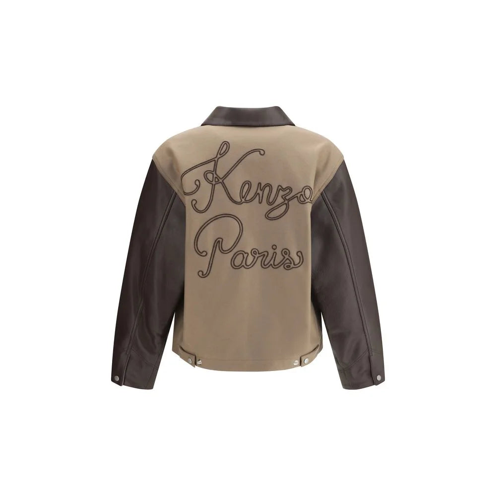 Kenzo Wool and leather college Jacket - Bomber Jackets