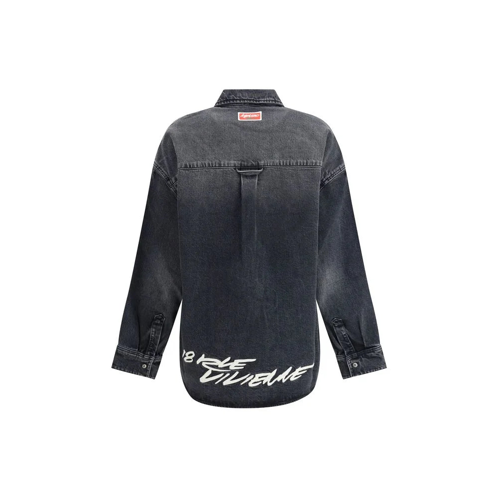 Kenzo x Futura Workwear embroidered japanese Denim Shirt - Shirts