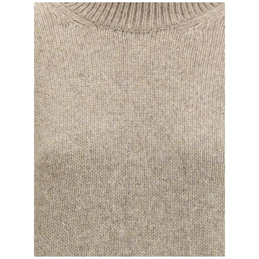 Khaite Beige Cashmere Cashmere Sweater - M - Sweaters