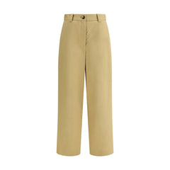 Khaite Beige Cotton Casual Pants