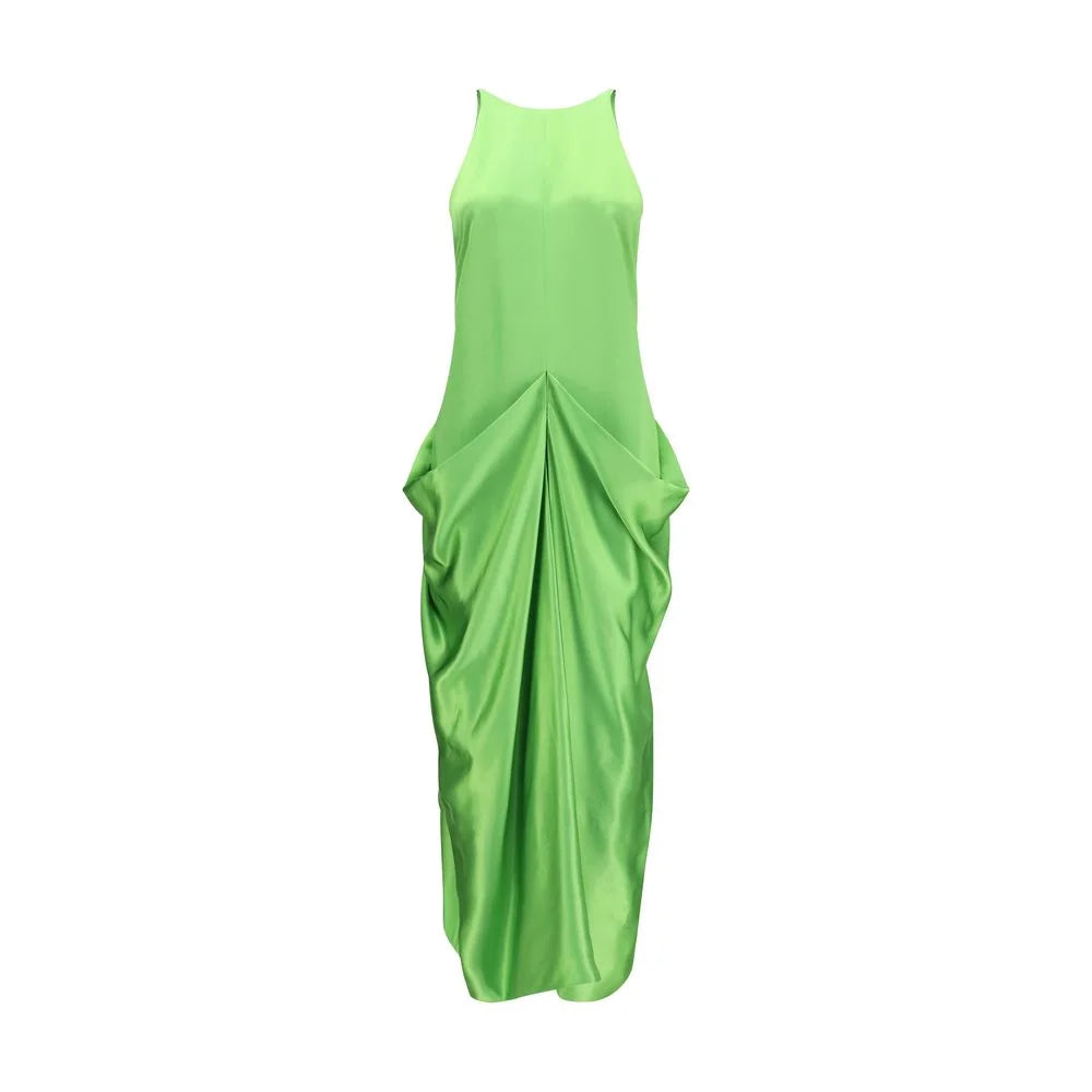 Khaite Bicolor Copper Cocktail Dress - 4