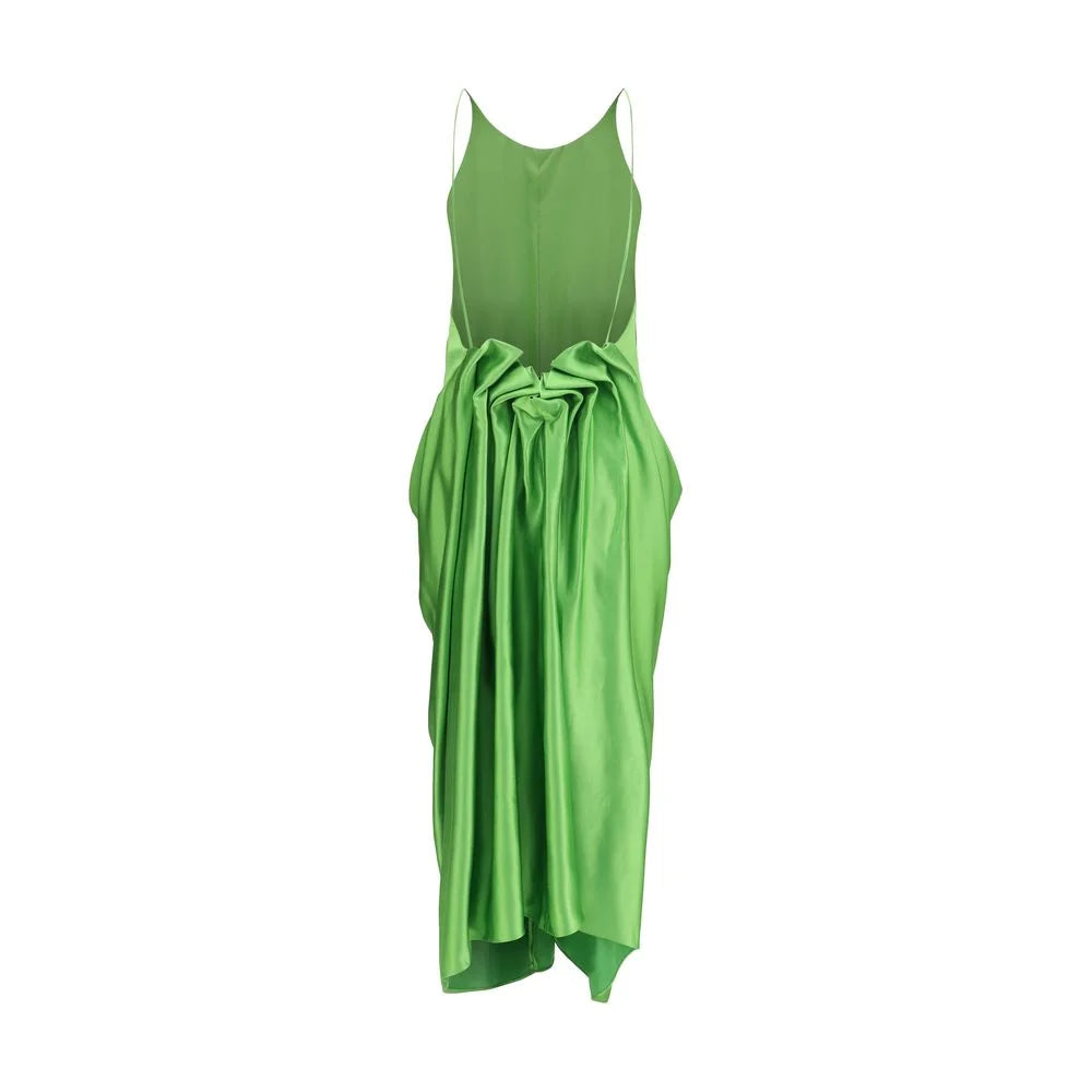 Khaite Bicolor Copper Cocktail Dress - 4