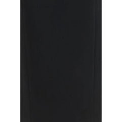 Khaite Black Acetate Long Skirt