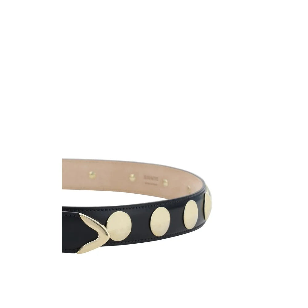 Khaite Black Calf Leather Bos Taurus Belt - 90 cm / 36 Inches