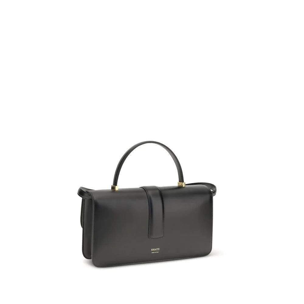 Khaite Black Calf Leather Bos Taurus Handbag