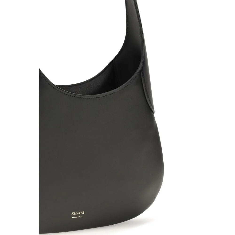 Khaite Black Calf Leather Bos Taurus Handbag