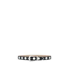 Khaite Black Calf Leather Bos Taurus Regular Belt