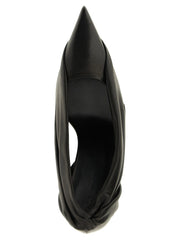 Khaite Black Calfskin High Heel Pumps