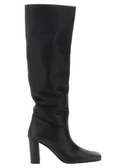 Khaite Black Calfskin Over The Knee