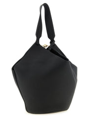 Sac cabas en veau noir Khaite