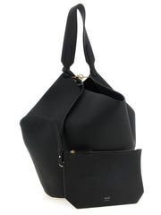 Sac cabas en veau noir Khaite
