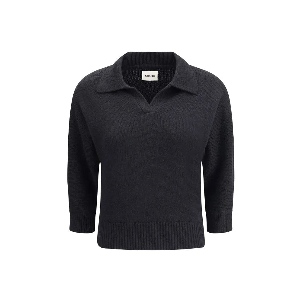 Khaite Black Cashmere Sweater