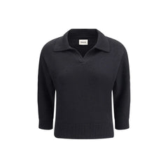 Khaite Black Cashmere Sweater