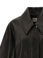 Khaite Black Lamb Leather Leather Jacket - XS