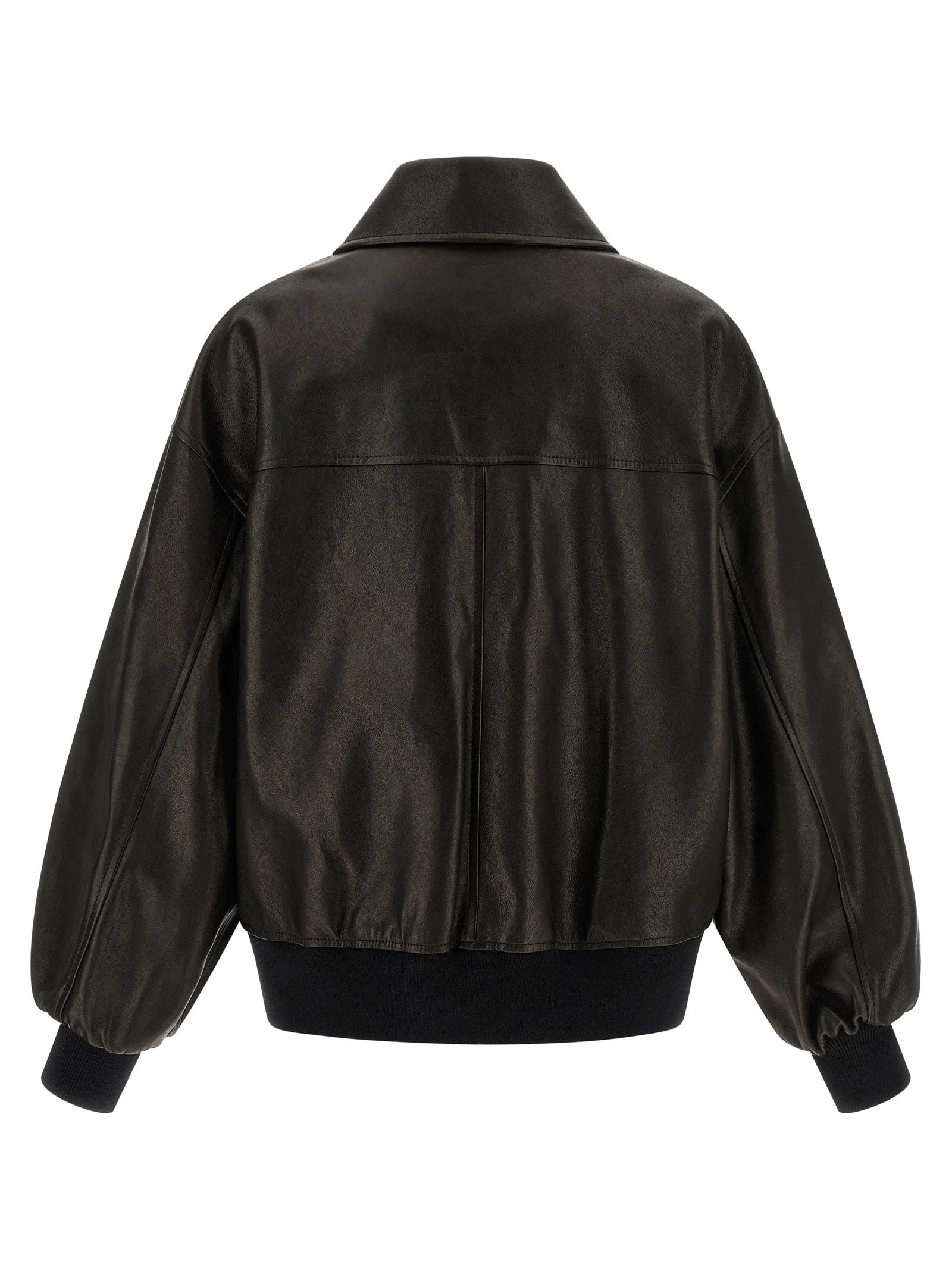 Khaite Black Lamb Leather Leather Jacket - XS