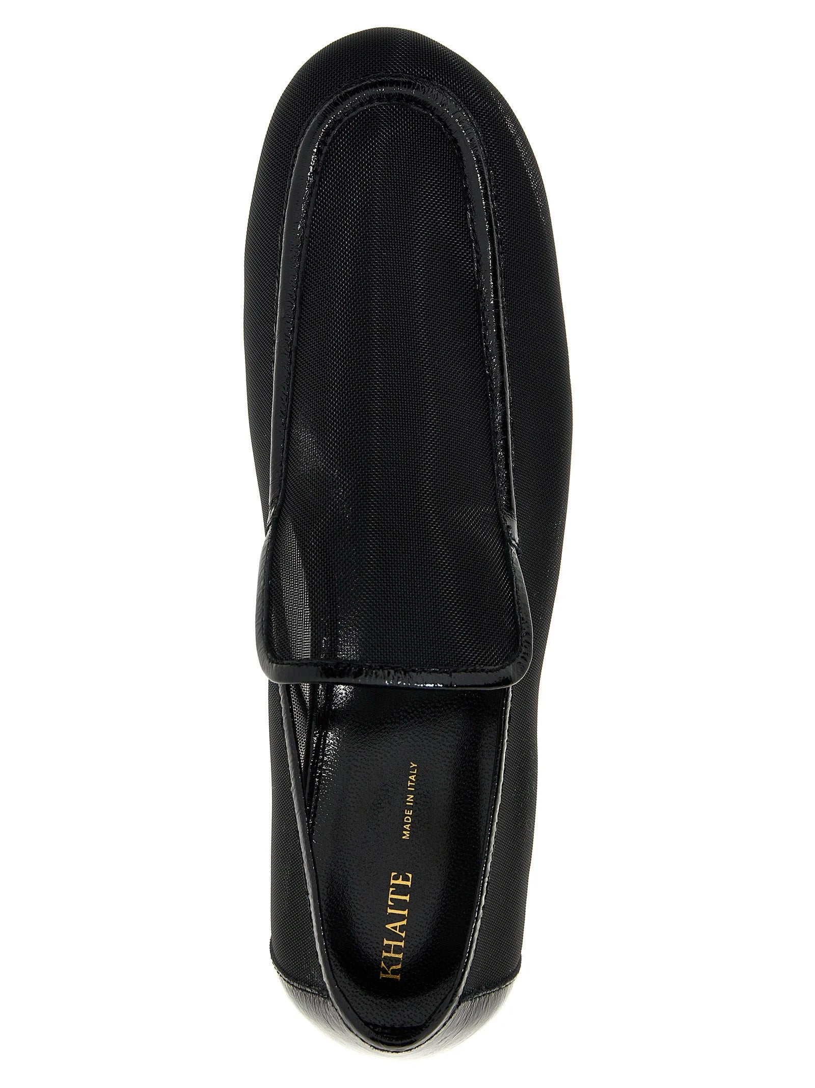 Khaite Black Polyamide Slip-On Loafers - EU41/US11