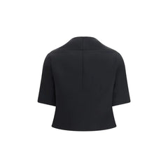 Khaite Black Polyester Biker Jacket