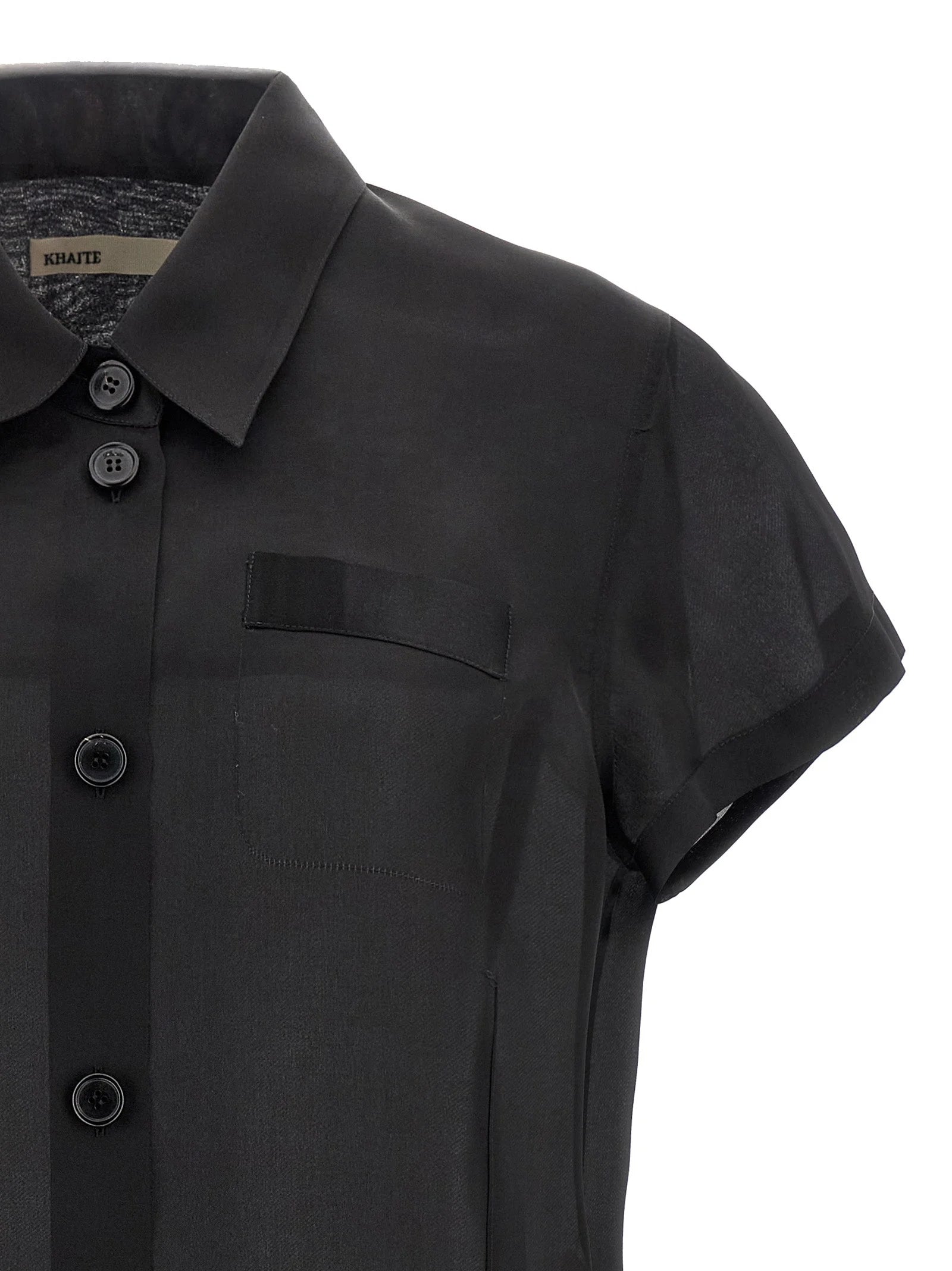 Khaite Black Silk Blouse - M
