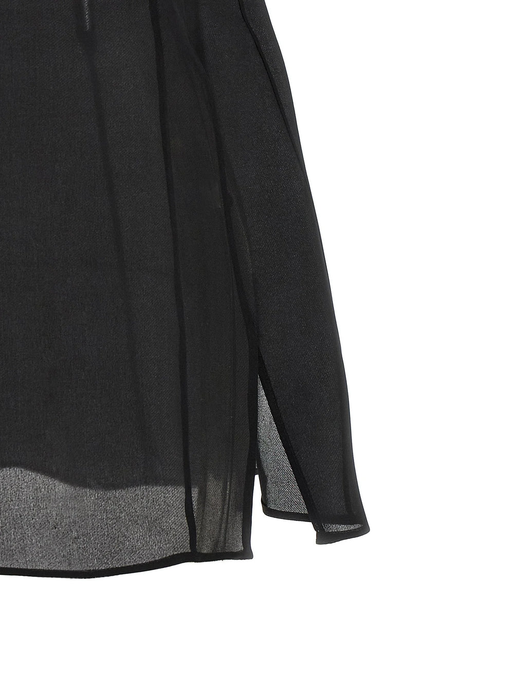 Khaite Black Silk Tank Tops
