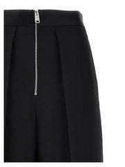 Khaite Black Viscose Casual Pants - 4