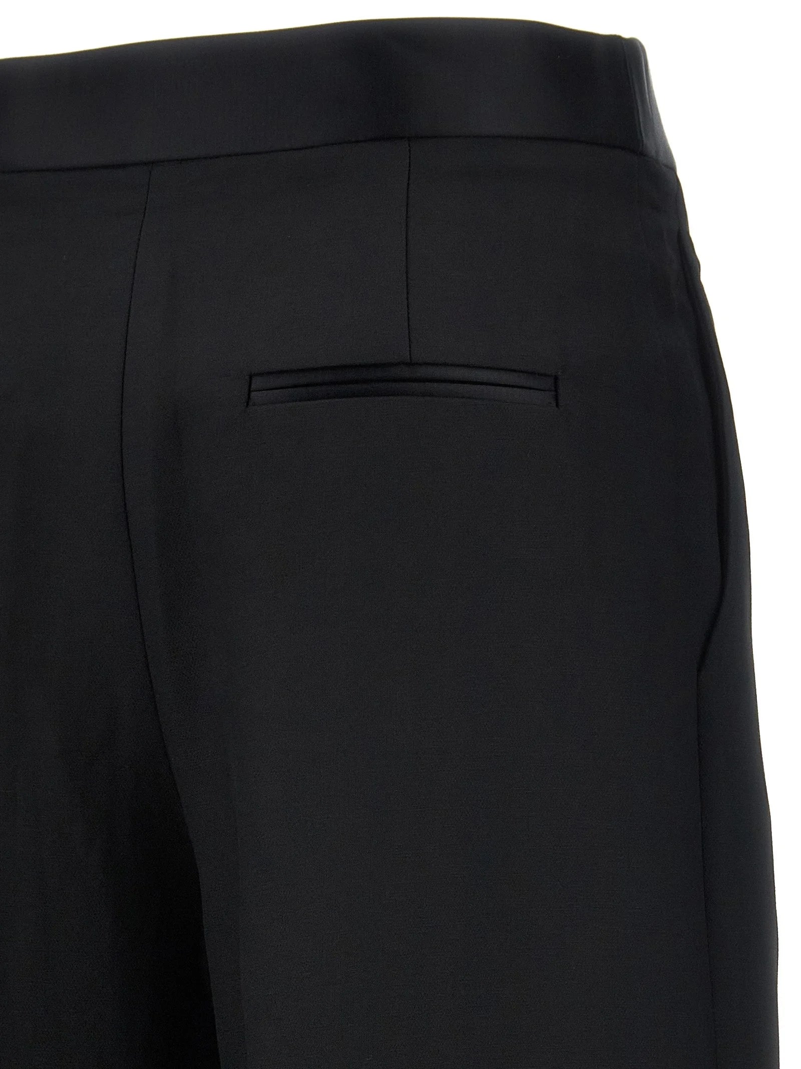 Khaite Black Viscose Casual Pants - 4