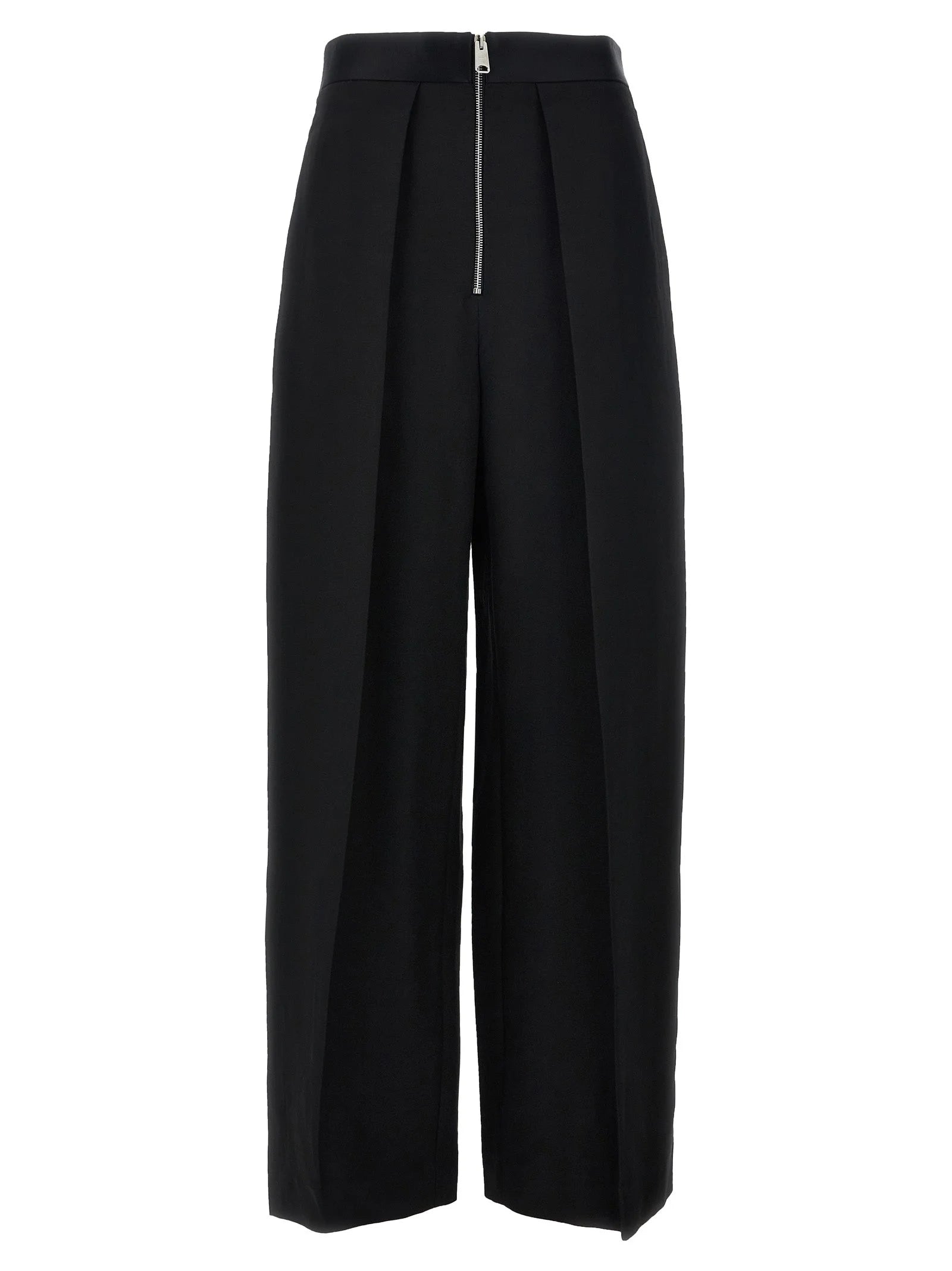 Khaite Black Viscose Casual Pants - 4
