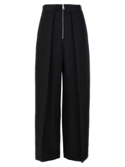 Khaite Black Viscose Casual Pants - 4
