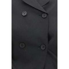 Khaite Black Wool Oves Aries Blazer - 4