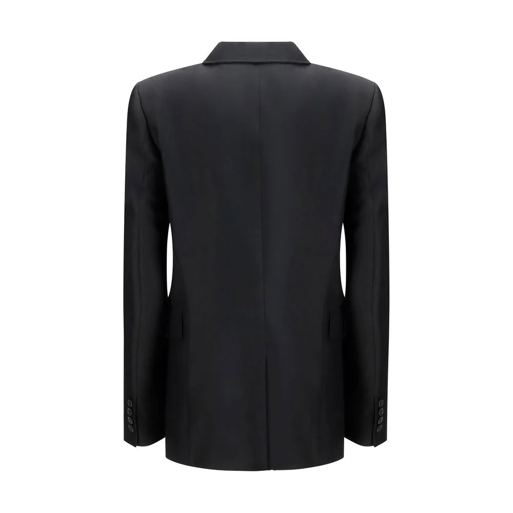 Khaite Black Wool Oves Aries Blazer - 4