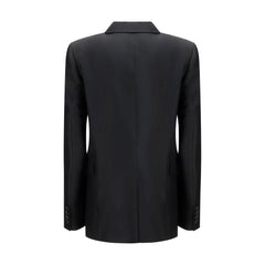 Khaite Black Wool Oves Aries Blazer - 4
