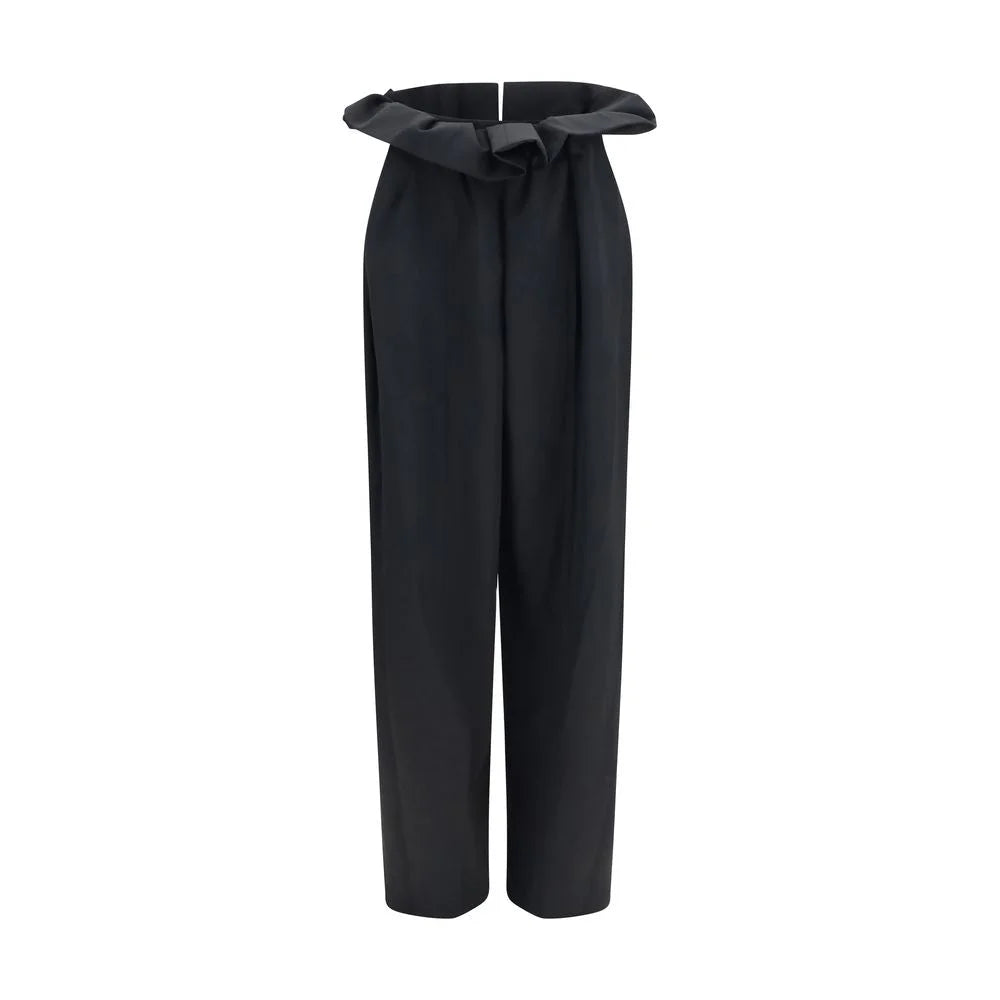 Khaite Black Wool Oves Aries Casual Pants
