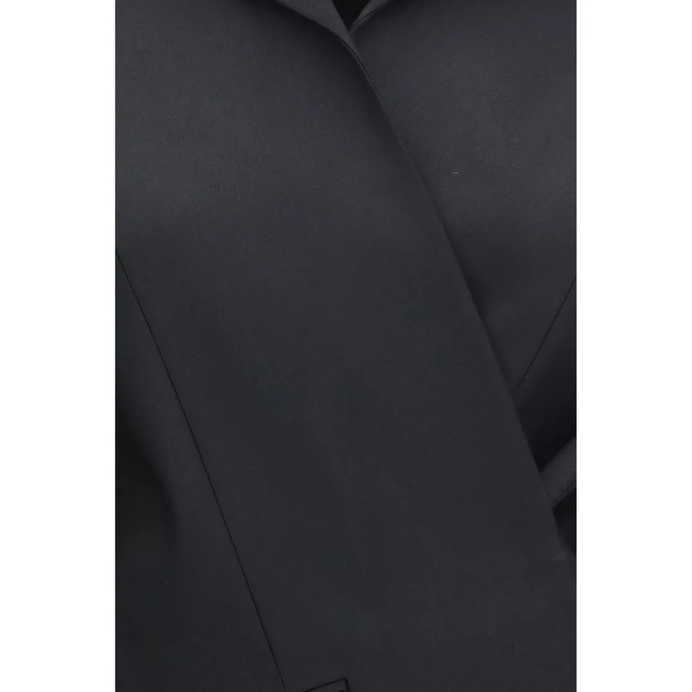 Khaite Black Wool Oves Aries Full-Length Jacket - 6