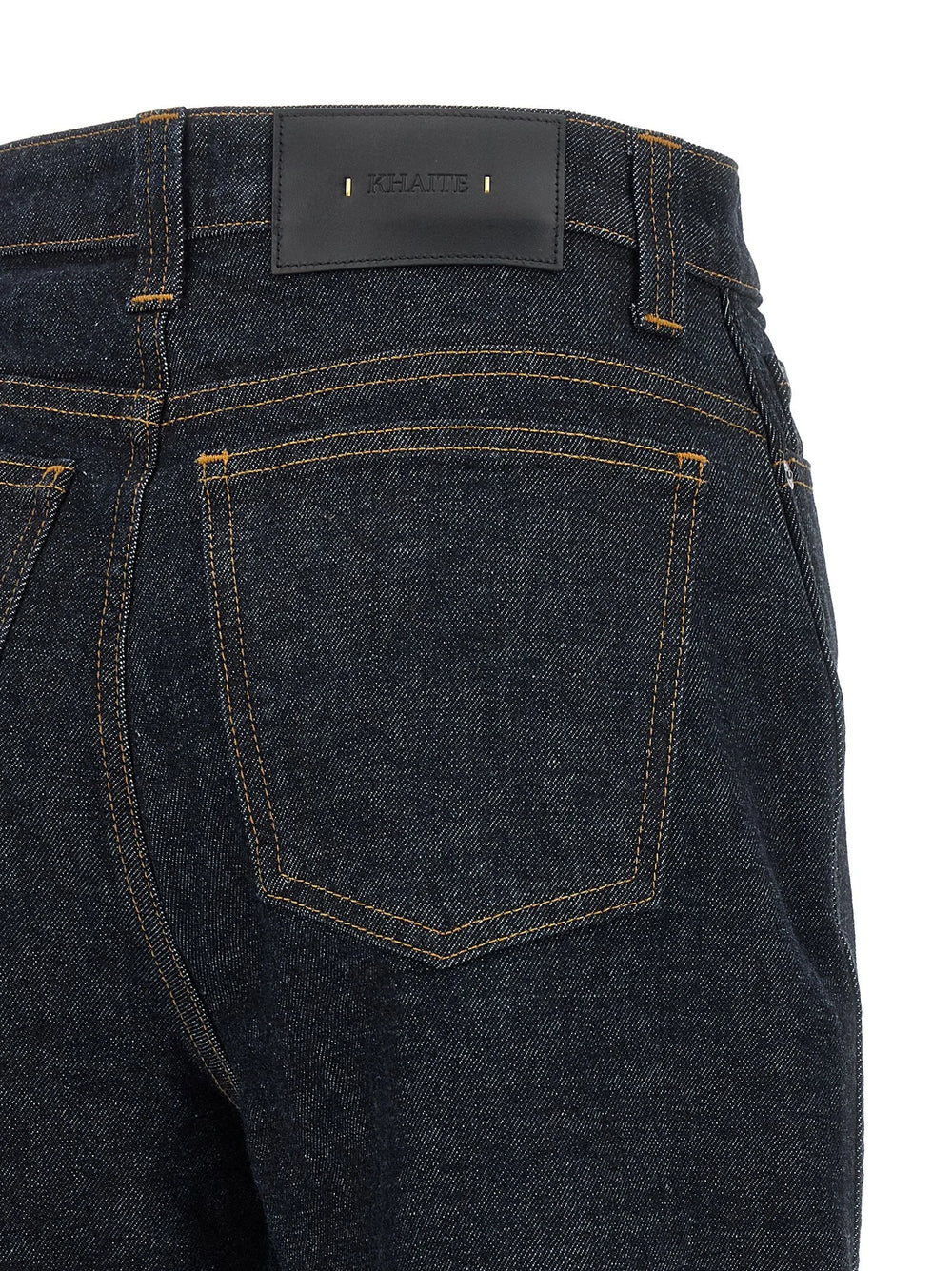 Khaite Blue Cotton Flared Jeans