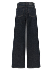 Khaite Blue Cotton Flared Jeans
