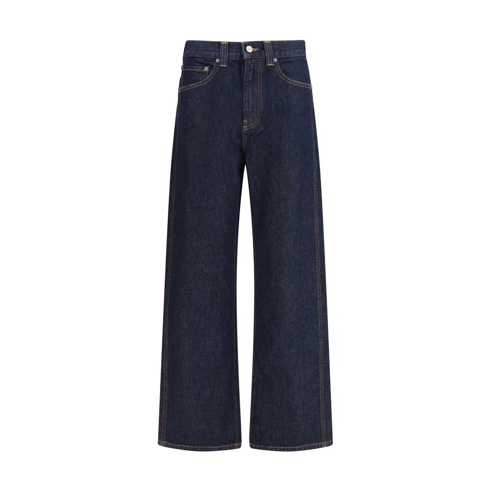 Khaite Blue Cotton Relaxed Fit Jeans - 28