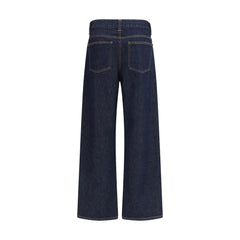 Khaite Blue Cotton Relaxed Fit Jeans - 28
