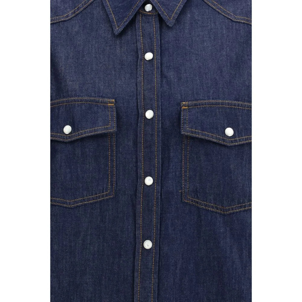 Khaite Blue Denim Shirt - M
